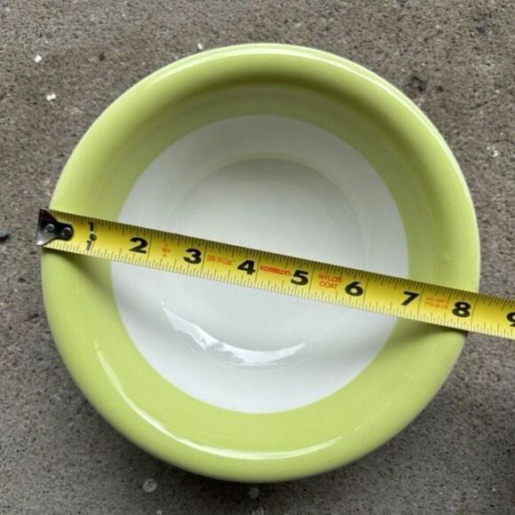 Jackson Custom China Falls Creek Pa White & Green Heavy 8” Serving Bowl - Picture 3 of 6